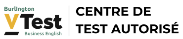 Logo centre de test VTest Business English - Fond blanc